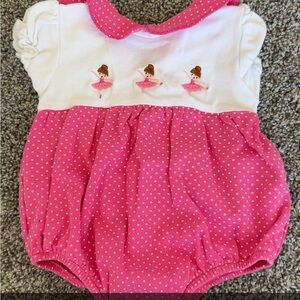 Pink Polka Dot Ballerina One Piece